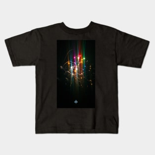 Firework Rainbow Nebula Kids T-Shirt